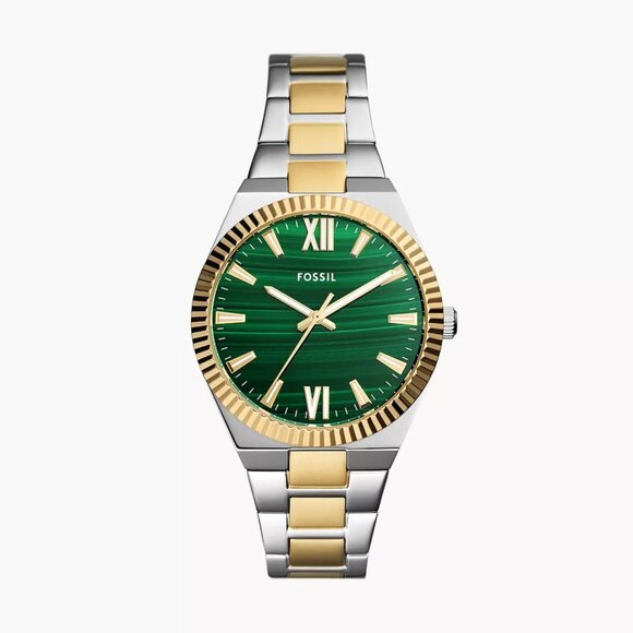 Fossil Scarlette Quartz Green Dial Ladies Watch 38mm - Picture 1 of 5